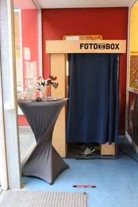 die Fotobox in Dresden. Gemietet f&uuml;r eine Firmenevent.